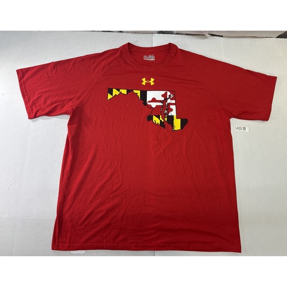 Under Armour t-shirt Men's size 2XL‎ red - Picture 1 of 5